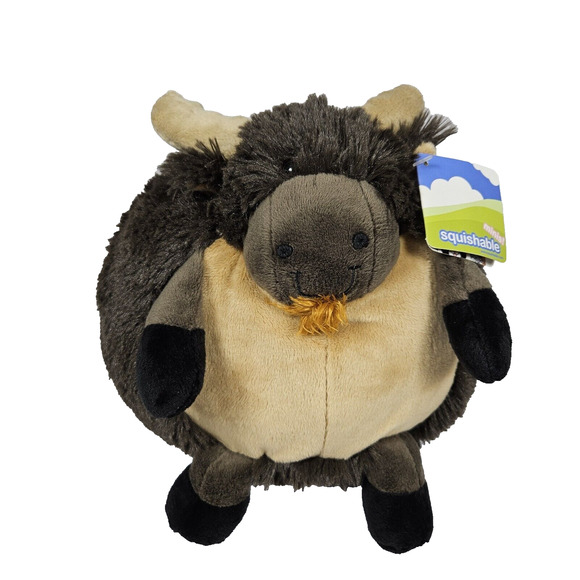 Y2K Squishable Mini Moose 7" Plush Retired RARE Tags Attached Stuffed Animal Toy